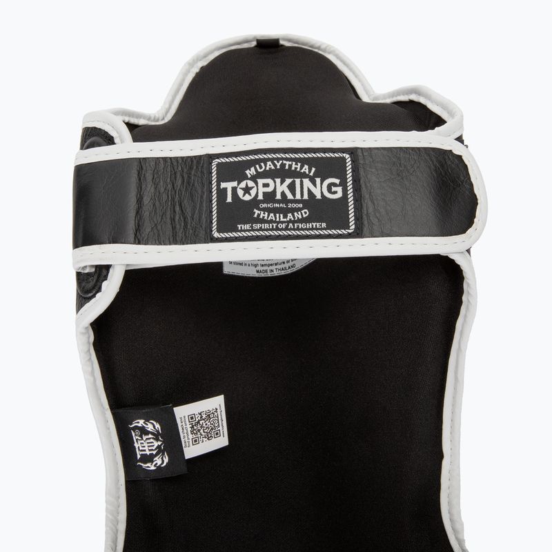 Top King Shin Guards protezioni per tibia e piede Blend nero/bianco 6