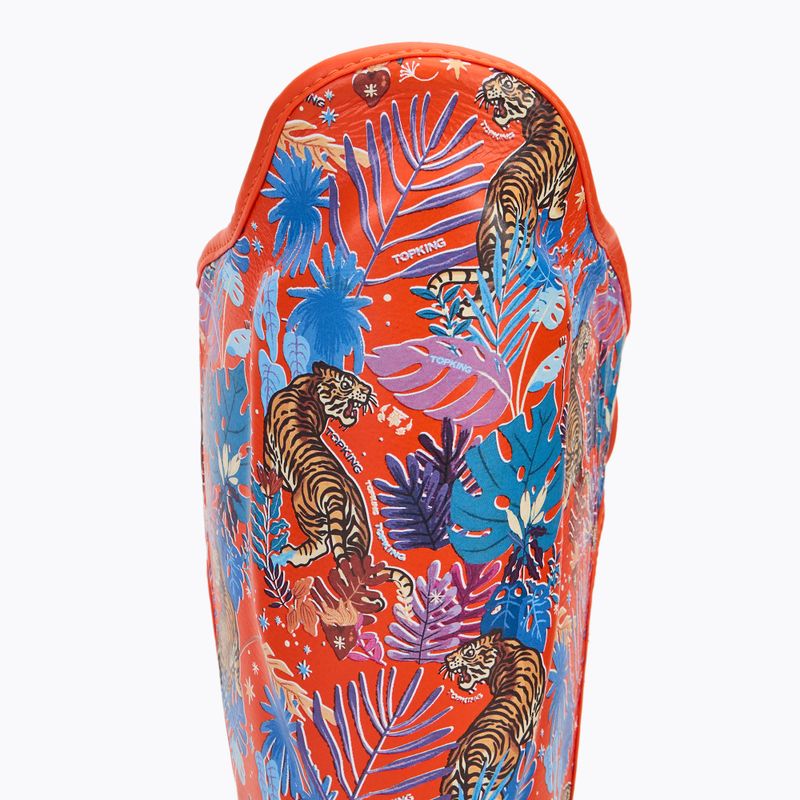 Protezioni per tibia e piede Top King Wild Tiger arancione 6