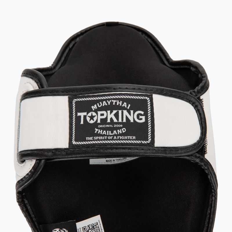 Top King Shin Guards protezioni per tibia e piede Blend bianco/nero 6