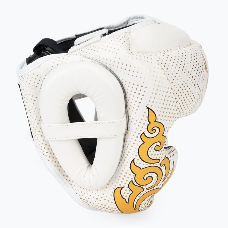 Top King Kanok casco da boxe bianco 2