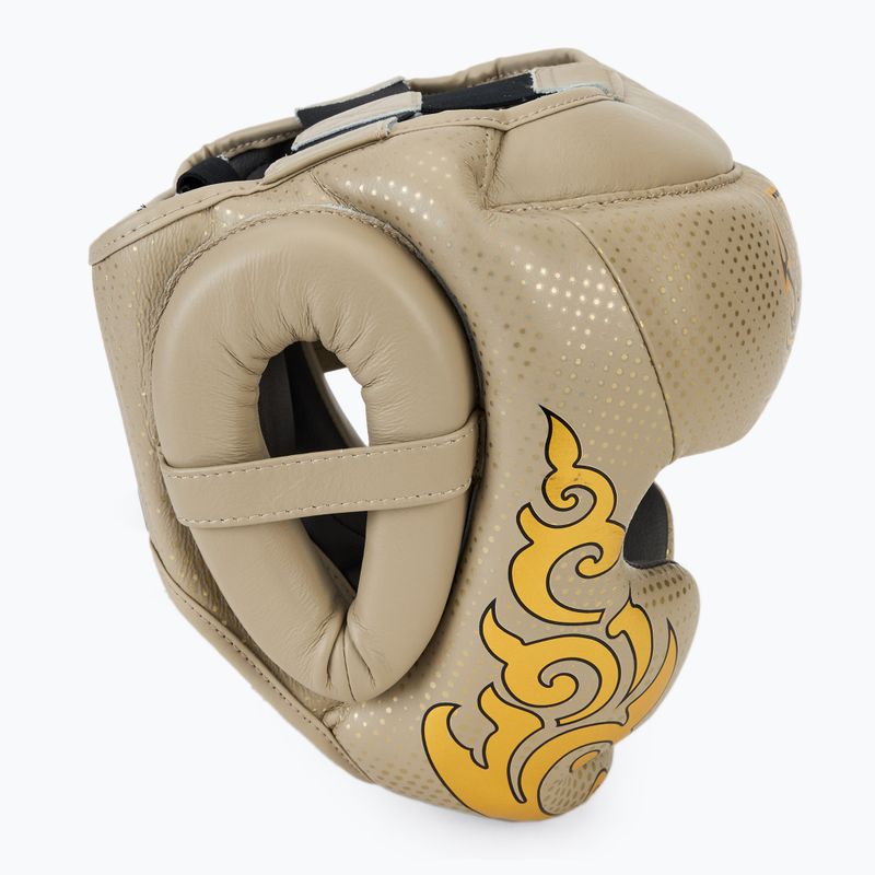 Top King casco da boxe Kanok beige 2