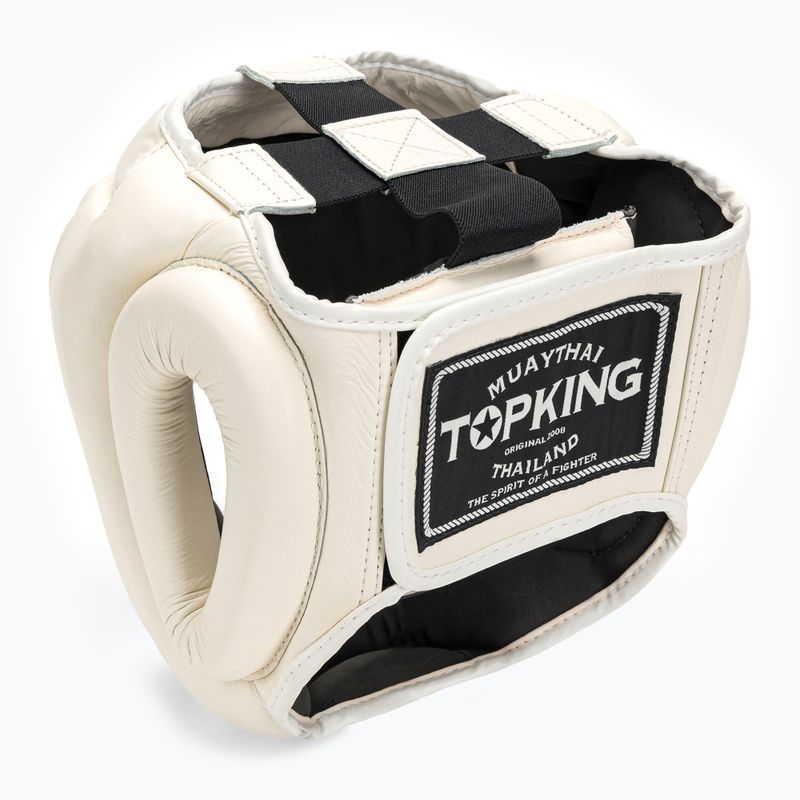 Casco da boxe Top King a copertura totale bianco 3
