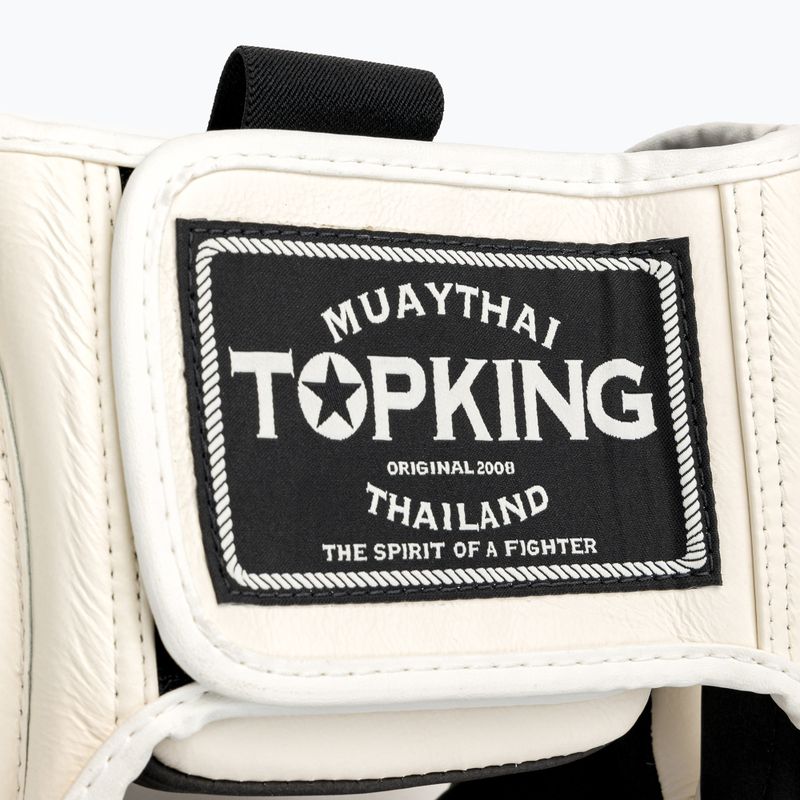 Casco da boxe Top King a copertura totale bianco 4