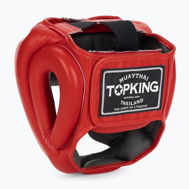 Casco da boxe Top King a copertura totale rosso 3