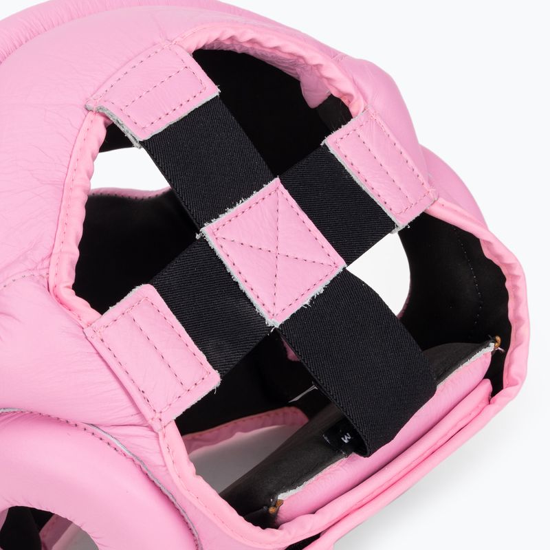 Top King Casco da boxe rosa a copertura totale 6