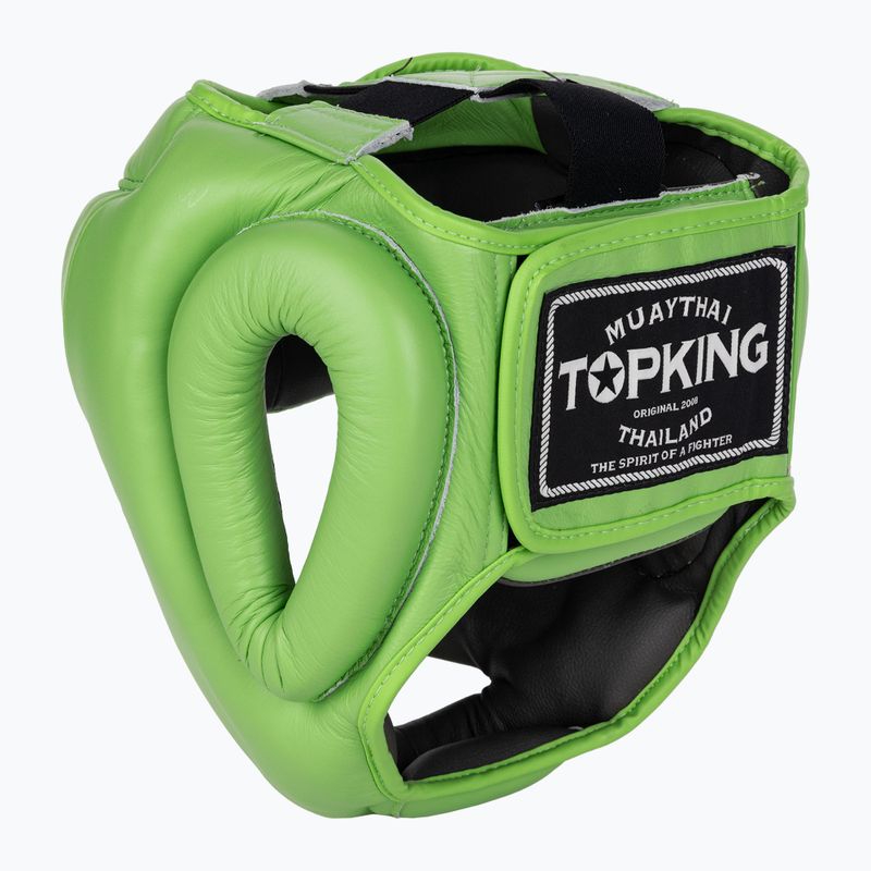 Casco da boxe Top King a copertura totale verde 3