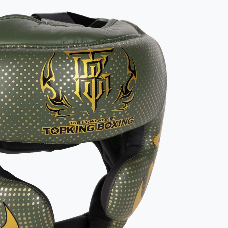 Casco da boxe Top King Kanok kaki 4