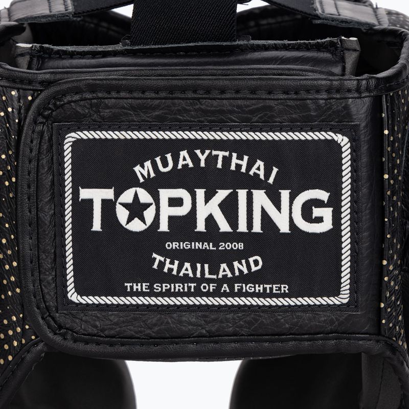 Top King Kanok casco da boxe nero 5