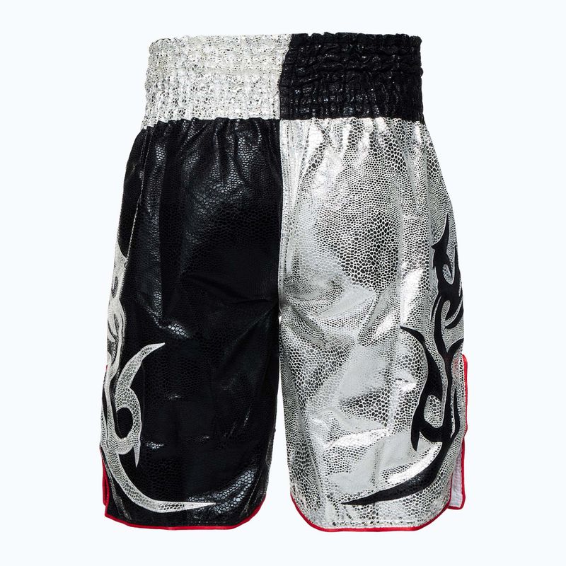 Pantaloncini da allenamento Top King Kickboxing nero/bianco 2