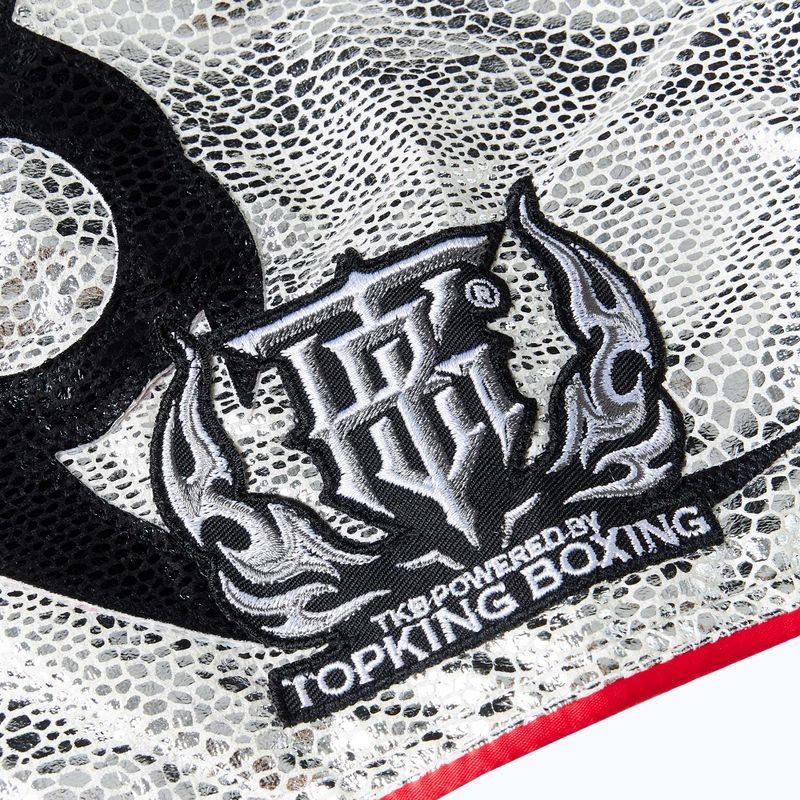 Pantaloncini da allenamento Top King Kickboxing nero/bianco 3