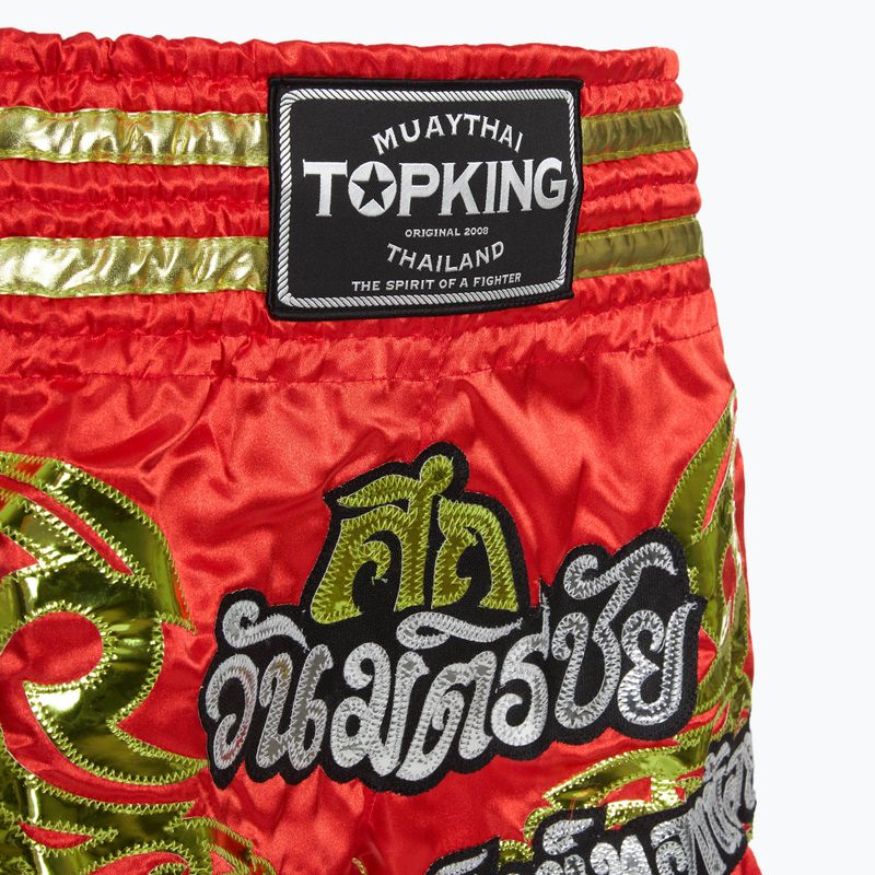 Pantaloncini da allenamento Top King Kickboxing rosso 3