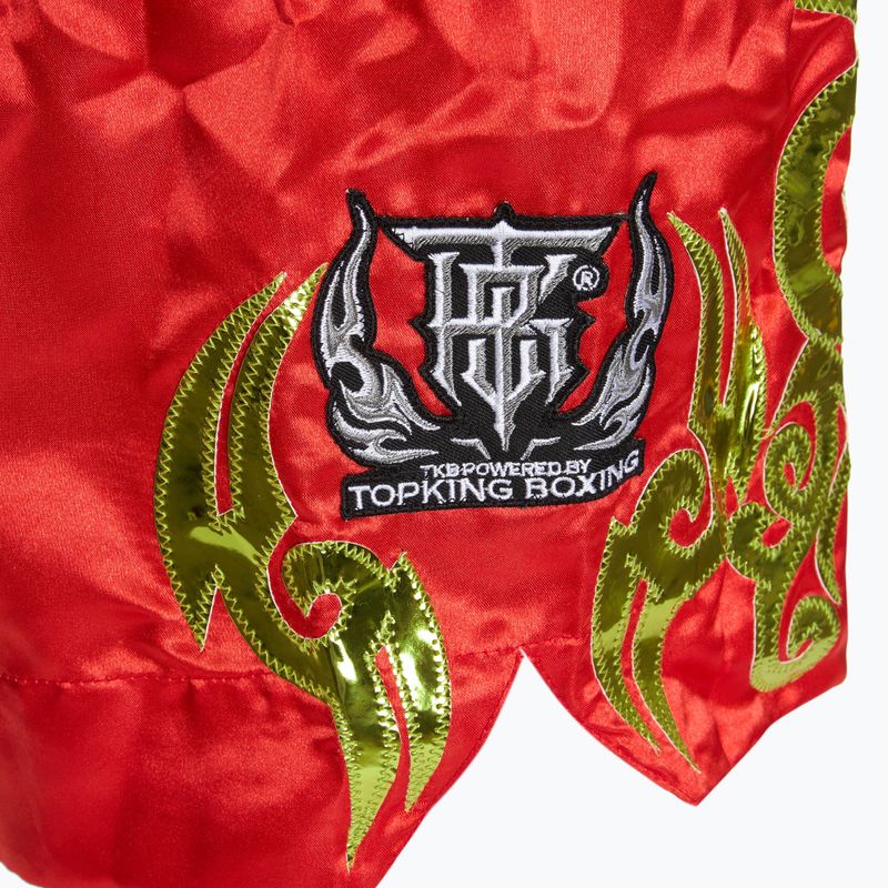 Pantaloncini da allenamento Top King Kickboxing rosso 4