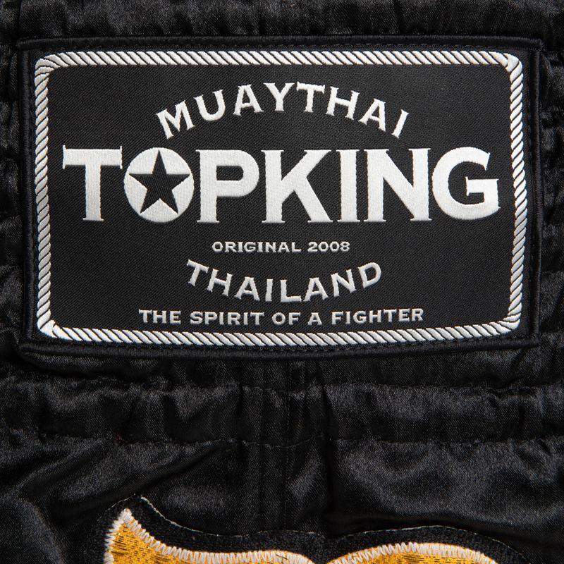 Pantaloncini da allenamento Top King Thai Boxe nero/oro 3