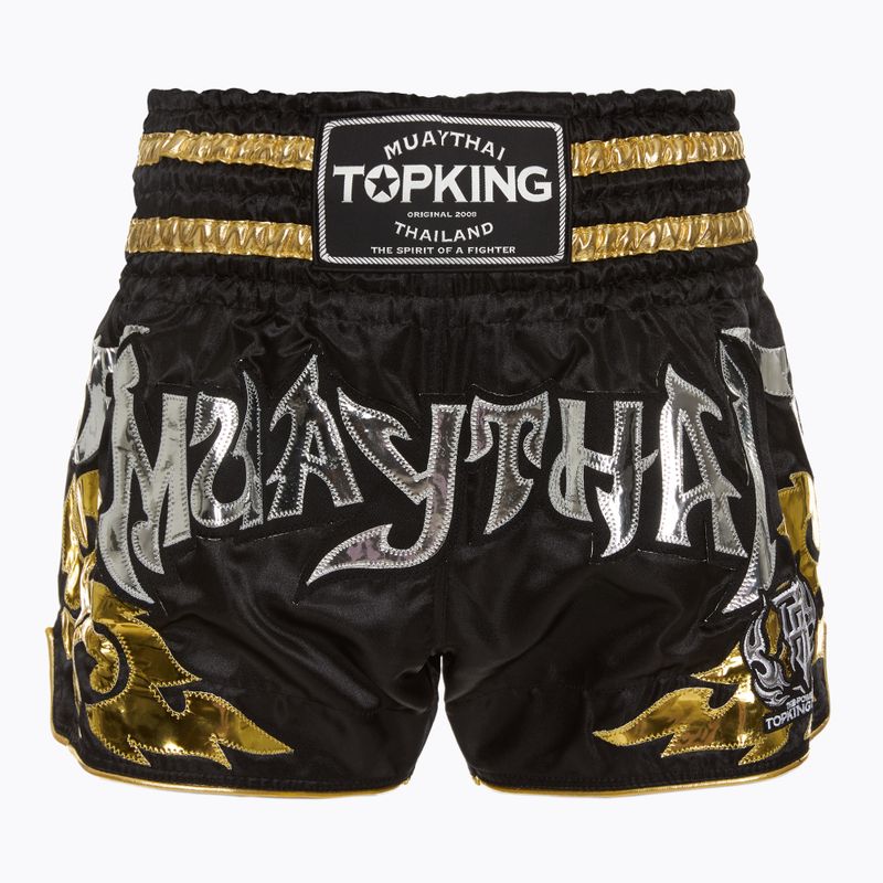 Pantaloncini da allenamento Top King Kickboxing 070 nero/oro