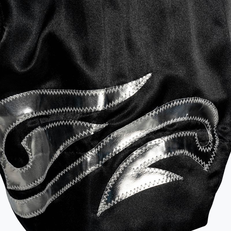 Pantaloncini da allenamento Top King Kickboxing nero/argento 5