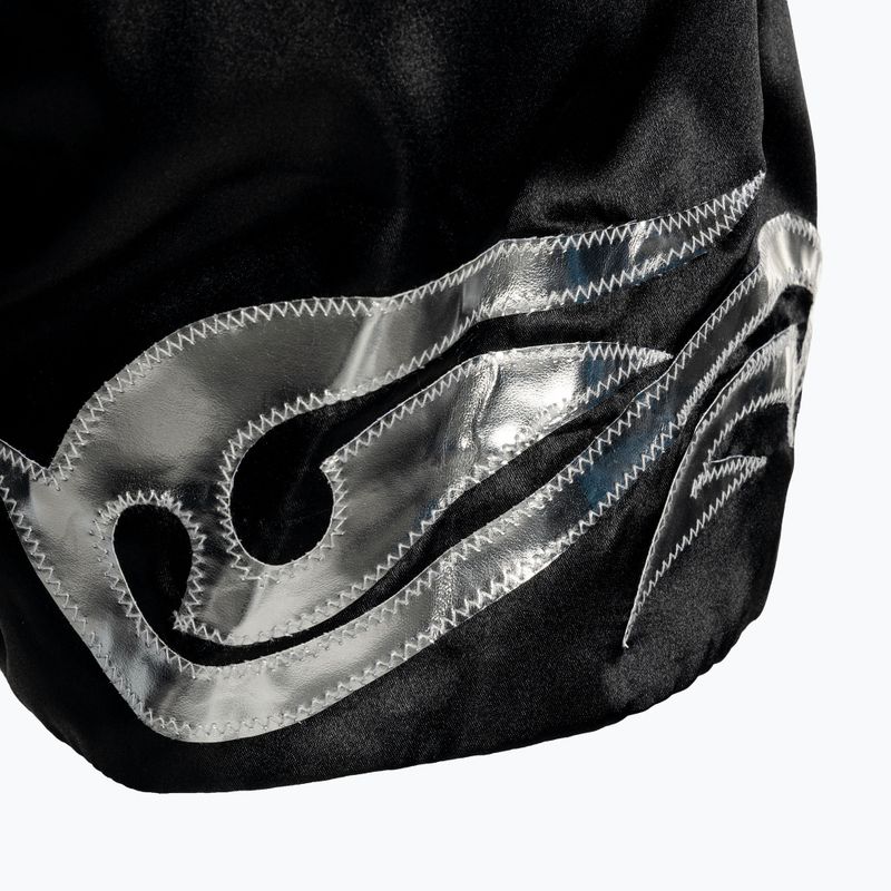 Pantaloncini da allenamento Top King Kickboxing nero/argento 6