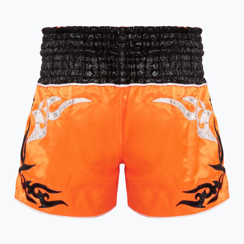 Pantaloncini da allenamento Top King Thai Boxe arancio/nero 2