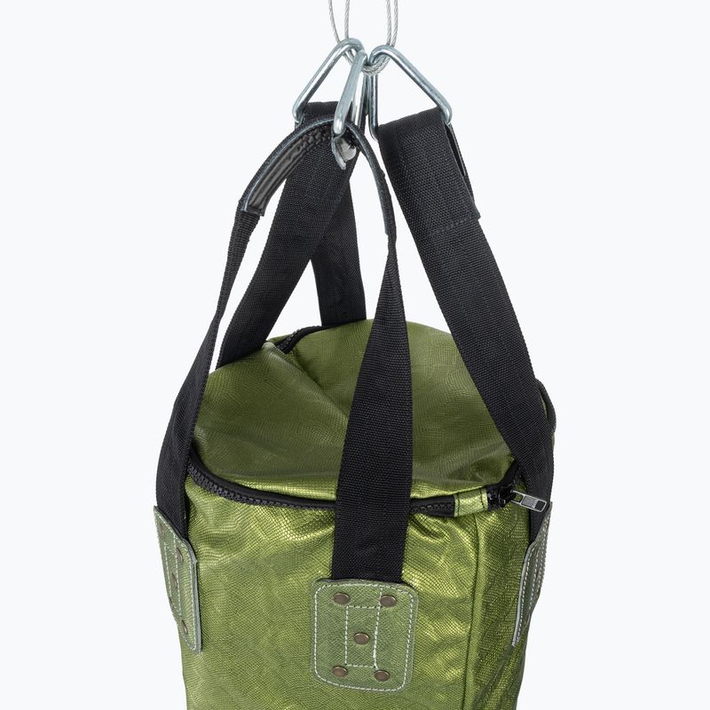 Fairtex 6FT Muaythai Banana Bag Collezione "Python Print" sacco da boxe - verde non riempito 2