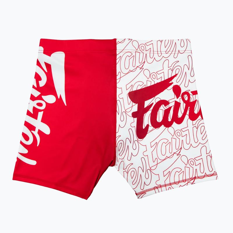 Pantaloncini da allenamento Fairtex Vale Tudo CP4 rosso 2