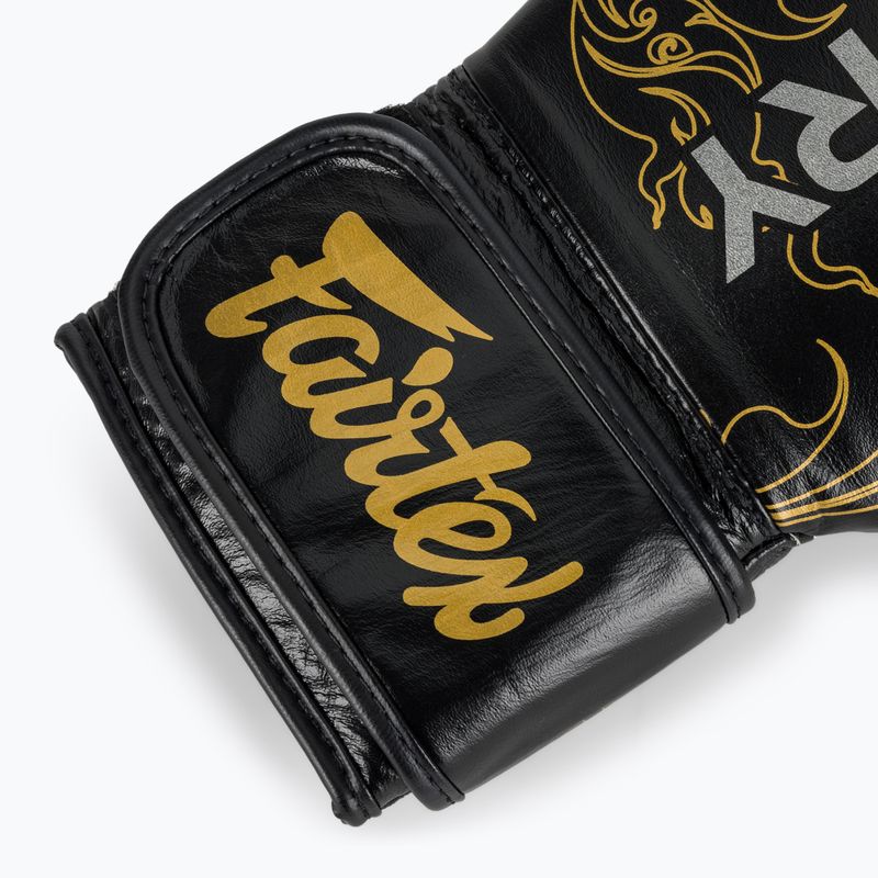 Guanti da boxe Fairtex Glory Kickboxing Competition Training nero/oro 6