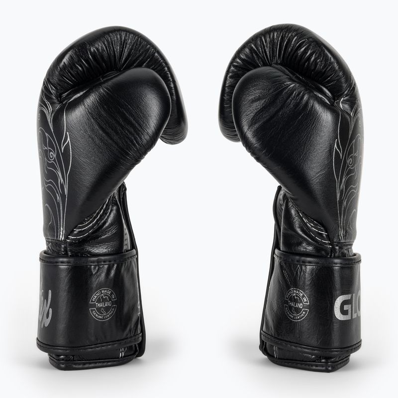 Guanti da boxe Fairtex Glory Kickboxing Competition Training Nero/Argento 4