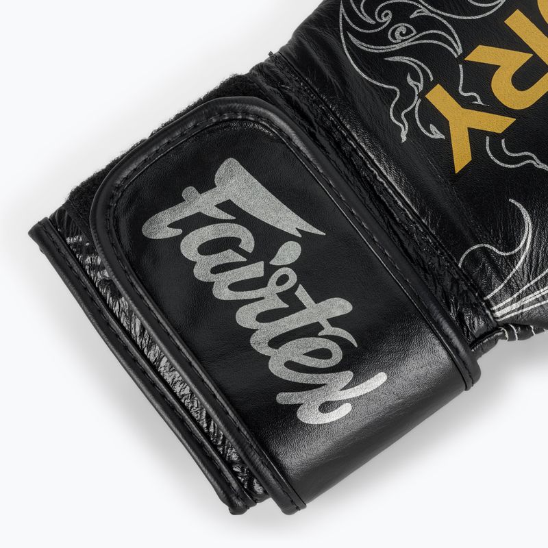 Guanti da boxe Fairtex Glory Kickboxing Competition Training Nero/Argento 6