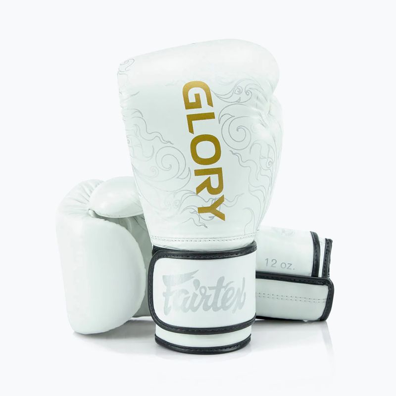 Guanti da boxe Fairtex Glory Kickboxing Competition Training bianco 4