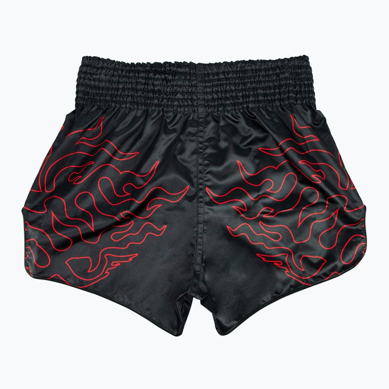 Pantaloncini da allenamento Fairtex Muay Thai BS1920 'Lava' nero 2