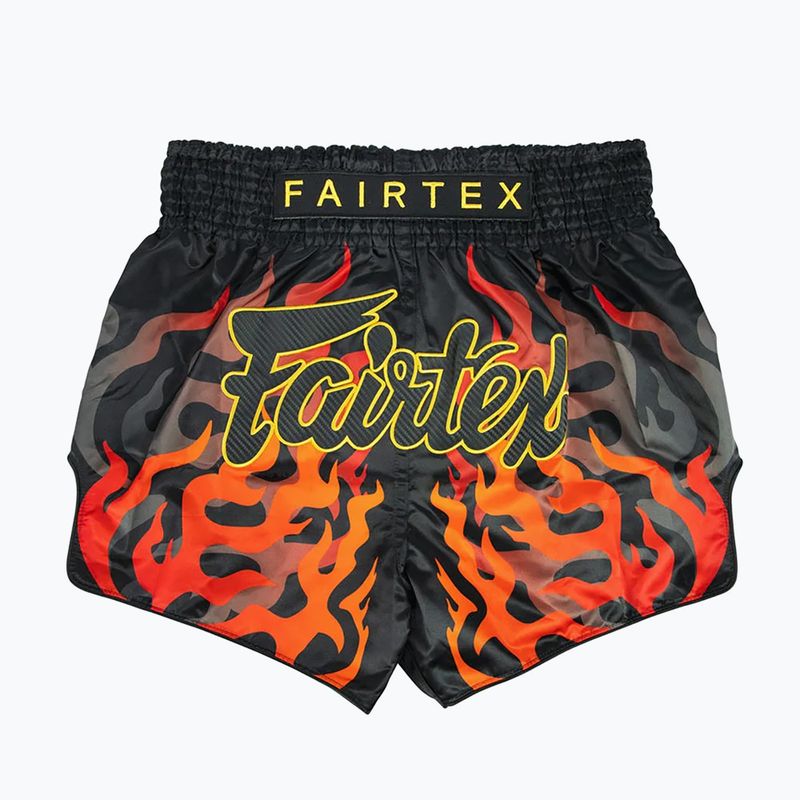 Pantaloncini da allenamento Fairtex Muay Thai BS1921 'Volcano' nero 2