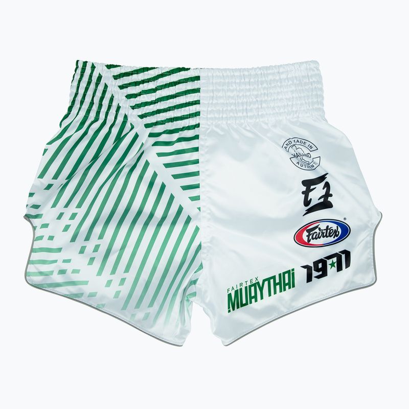 Pantaloncini da allenamento Fairtex Muay Thai BS1923 'Racer' bianco 2