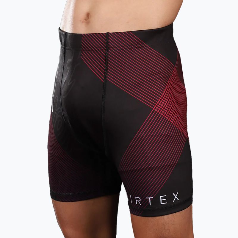 Pantaloncini da allenamento Fairtex Vale Tudo CP8 nero/viola 2