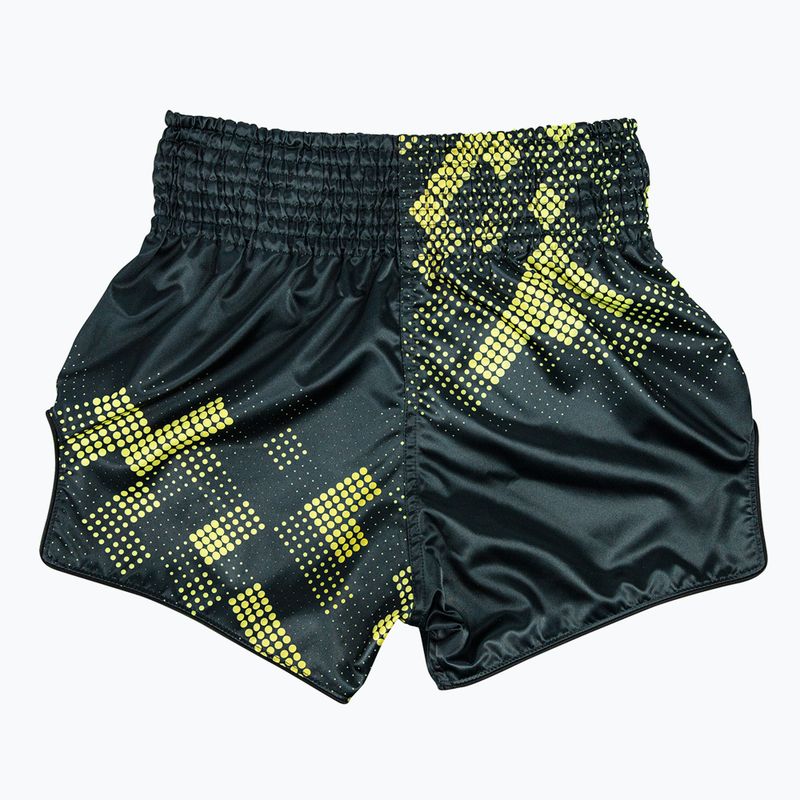 Pantaloncini da allenamento Fairtex Muay Thai S1931 Heart of Gold nero/oro 2
