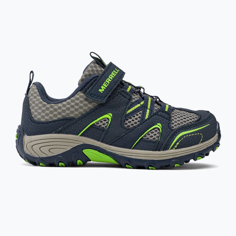 Merrell Trail Chaser, scarponcini da trekking per bambini, blu/verde 2