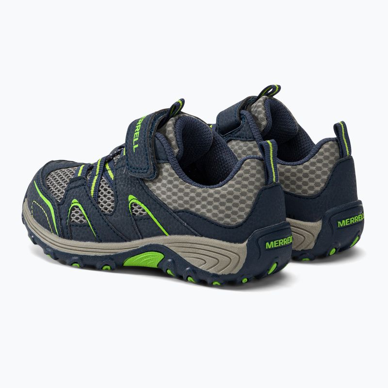 Merrell Trail Chaser, scarponcini da trekking per bambini, blu/verde 3