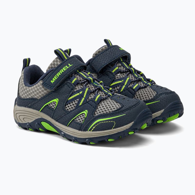 Merrell Trail Chaser, scarponcini da trekking per bambini, blu/verde 4