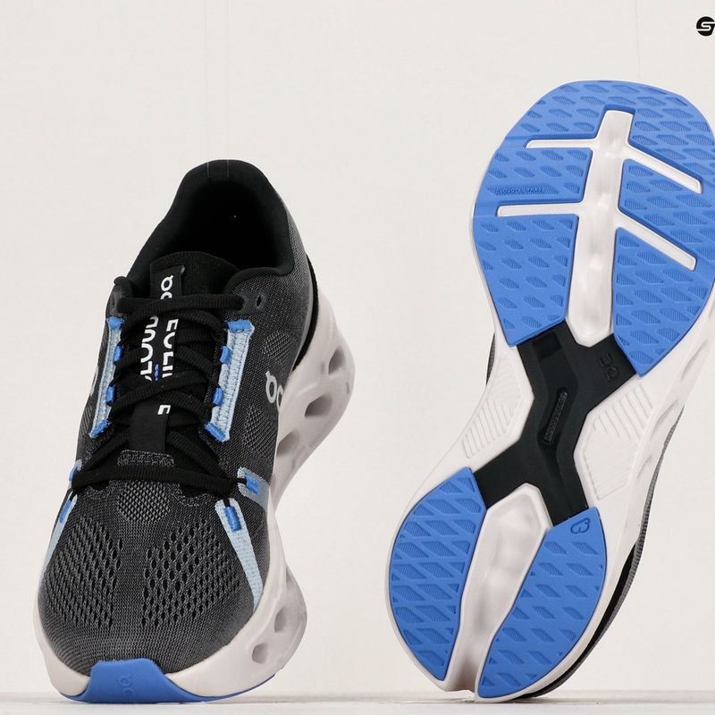 Scarpe da corsa On Running Cloudeclipse nero/frost da uomo 15