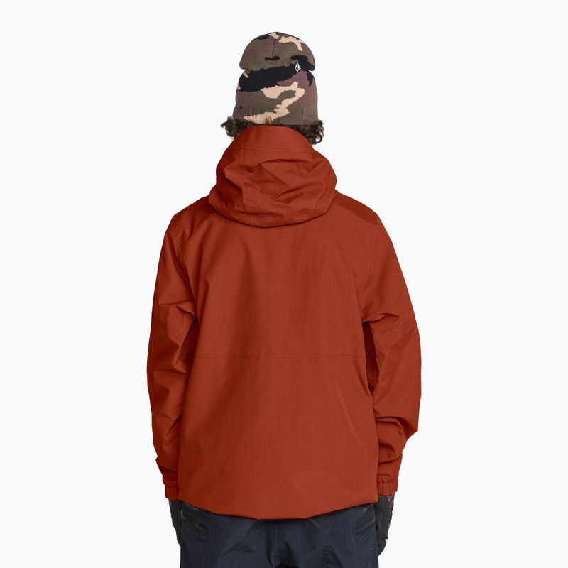 Giacca da snowboard uomo Volcom L Gore-Tex Jacket burnt orange 4