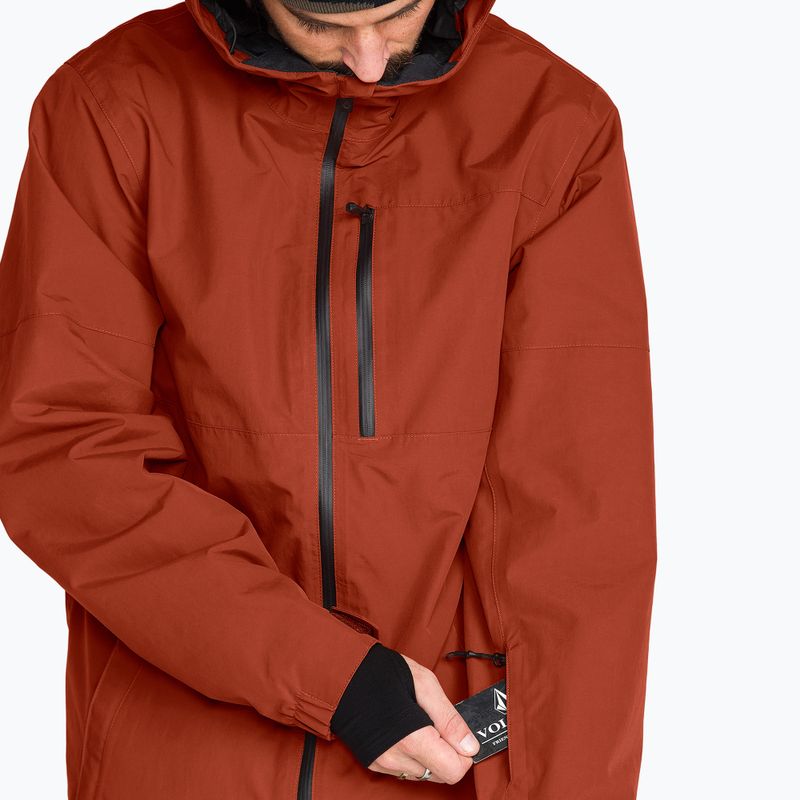 Giacca da snowboard uomo Volcom L Gore-Tex Jacket burnt orange 7