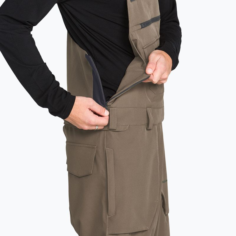 Pantaloni da snowboard da uomo Volcom Roan Bib Overall teak 6