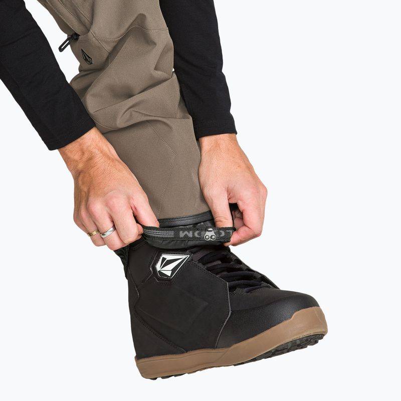 Pantaloni da snowboard da uomo Volcom Roan Bib Overall teak 8