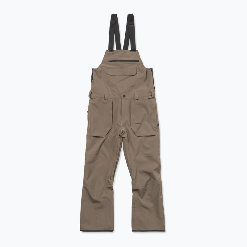 Pantaloni da snowboard da uomo Volcom Roan Bib Overall teak 9