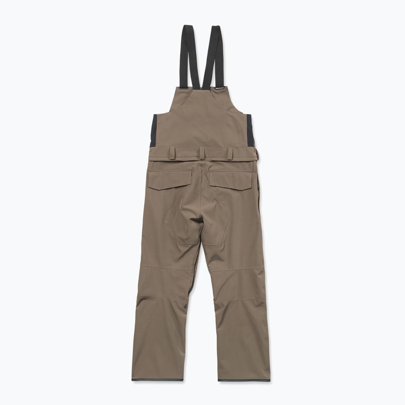 Pantaloni da snowboard da uomo Volcom Roan Bib Overall teak 10