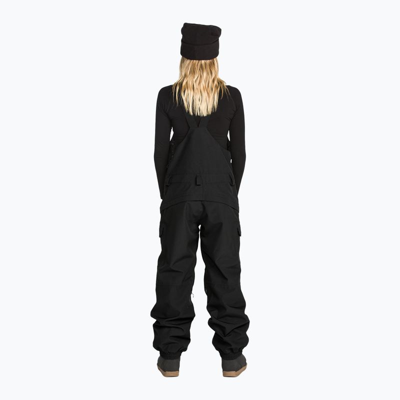 Pantaloni da snowboard da donna Volcom Crestron 3D Stretch Bib Overall black 2