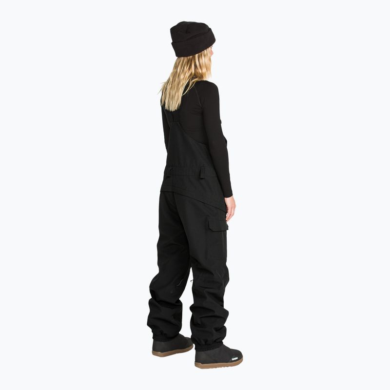 Pantaloni da snowboard da donna Volcom Crestron 3D Stretch Bib Overall black 3