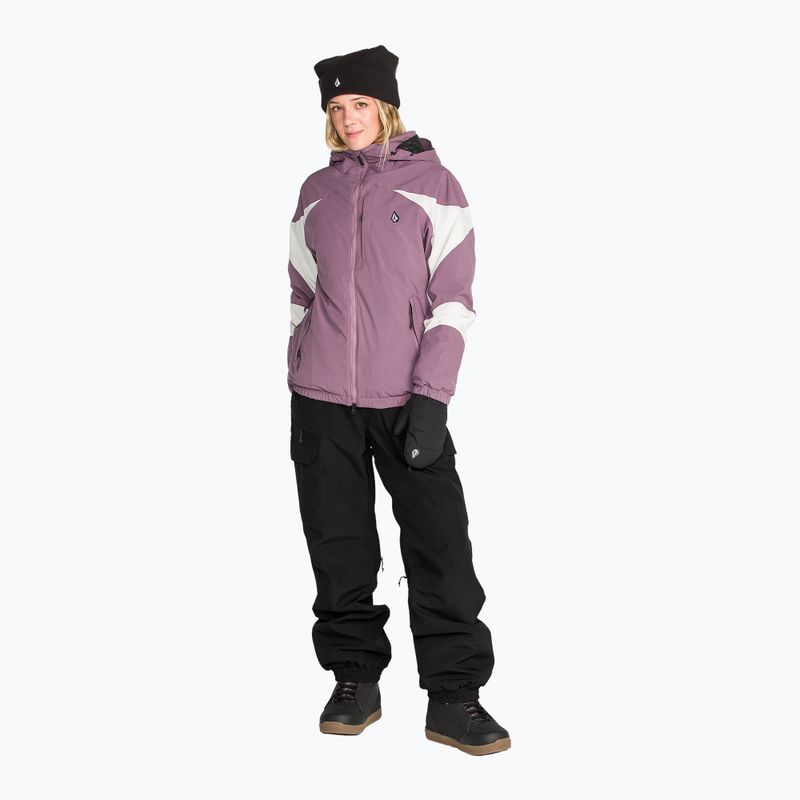 Pantaloni da snowboard da donna Volcom Crestron 3D Stretch Bib Overall black 4
