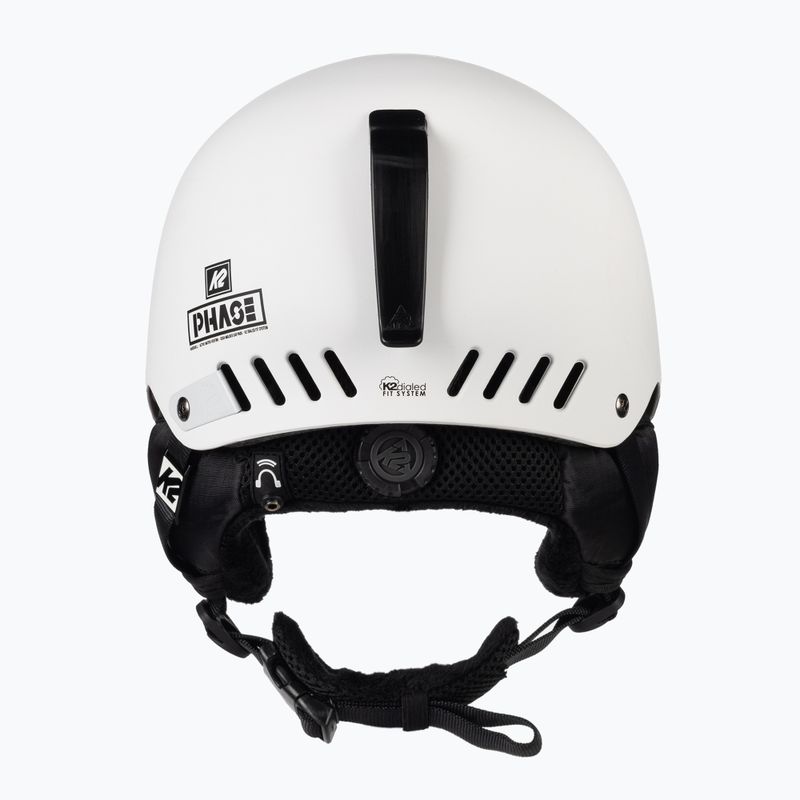 Casco da sci K2 Phase Pro bianco 3
