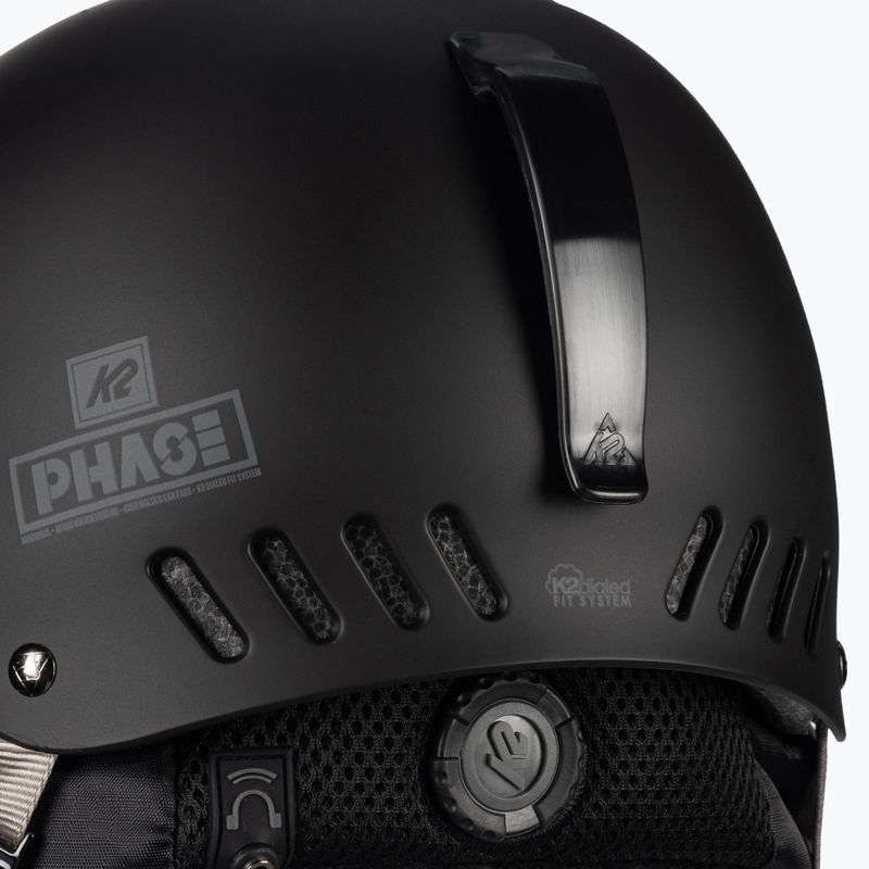 Casco da sci K2 Phase Pro nero 7
