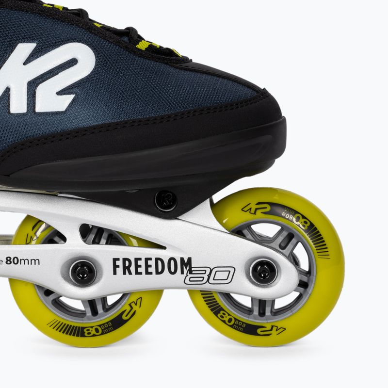 Pattini a rotelle da uomo K2 Freedom Alu 80 6