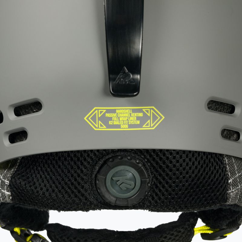Casco da sci K2 Thrive grigio medio 6