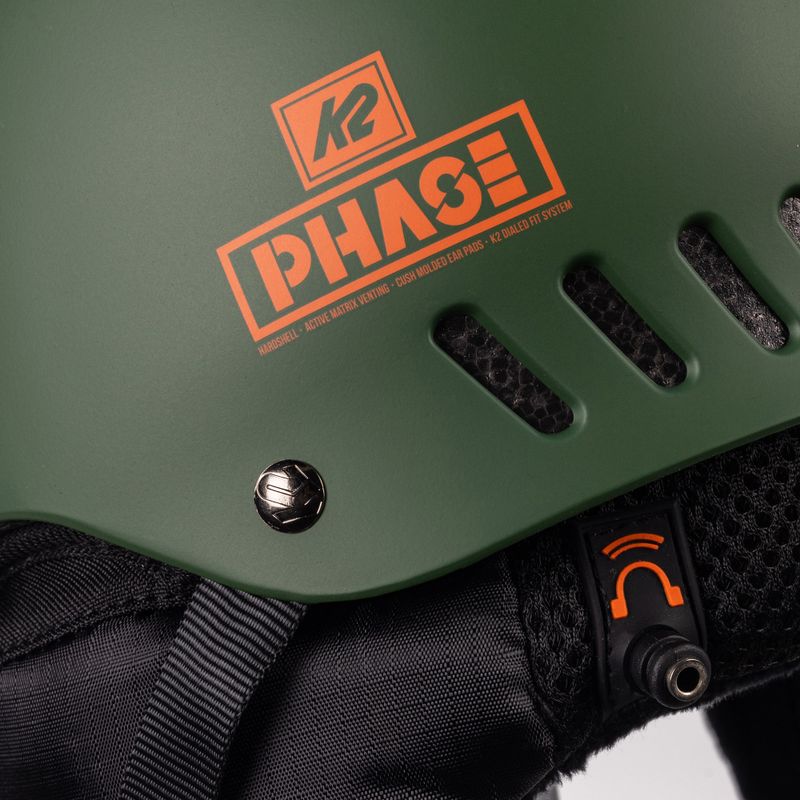 Casco da sci K2 Phase Pro verde bosco 7